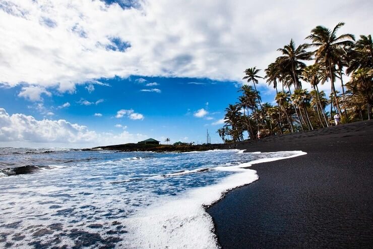 Praia Punaluu Havai