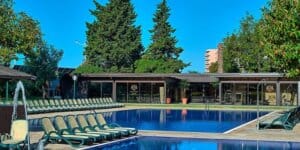 outside pool